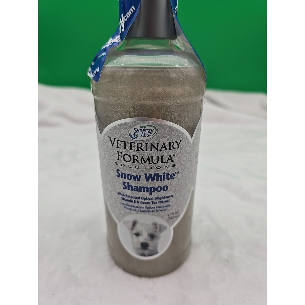 Veterinary Formula Snow White Shampoo for Dogs Cats‎ Optical Brighteners 17oz